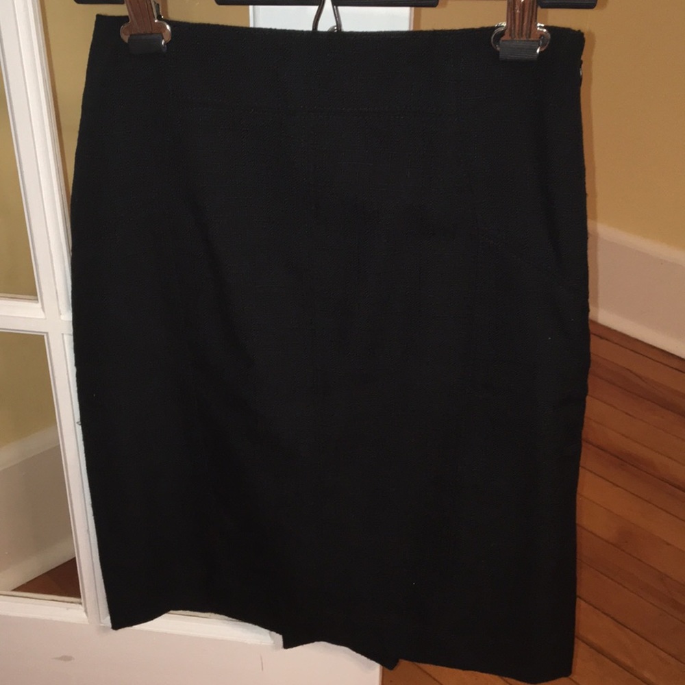 Ann Taylor black petite pencil skirt 0P